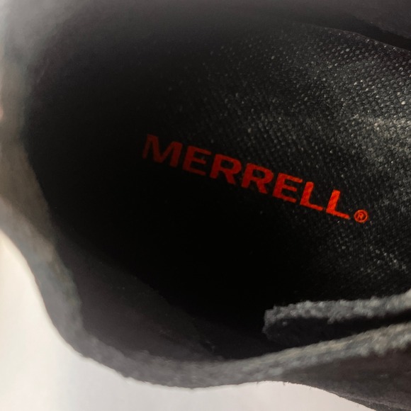 Merrell Gridway Mid Boots Womens 8 Black Leather Suede Ankle Casual Comfort Shoe - Picture 8 of 16